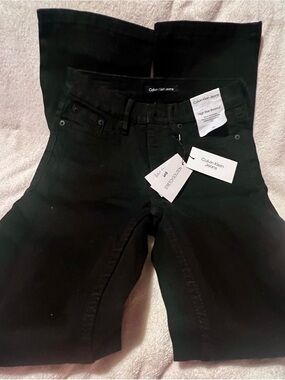 Brand new Calvin Klein Jeans Women’s  Black Bootcut Jeans with stretch.